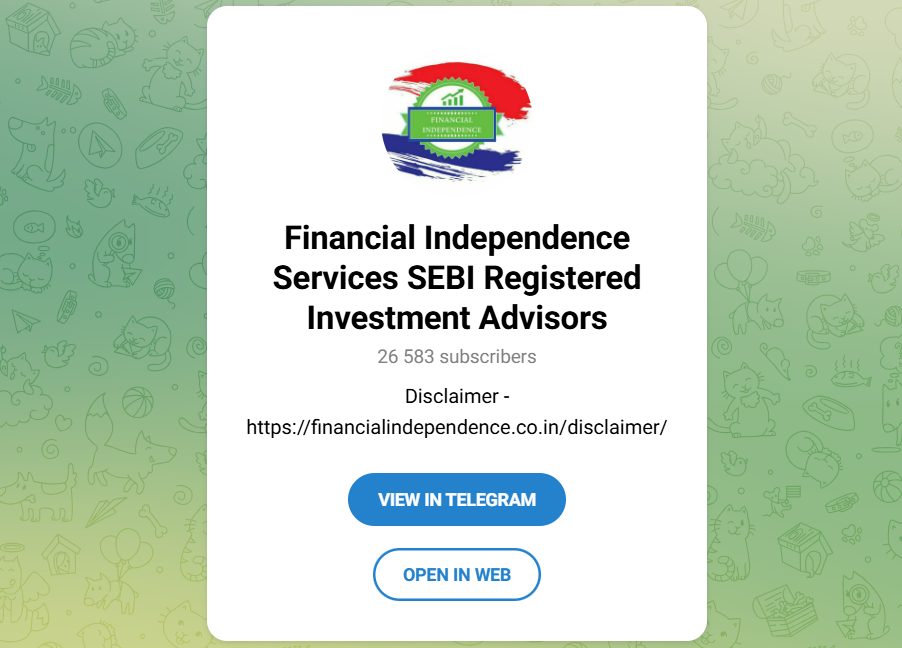 FIS Learning Telegram Channel for Stock Market