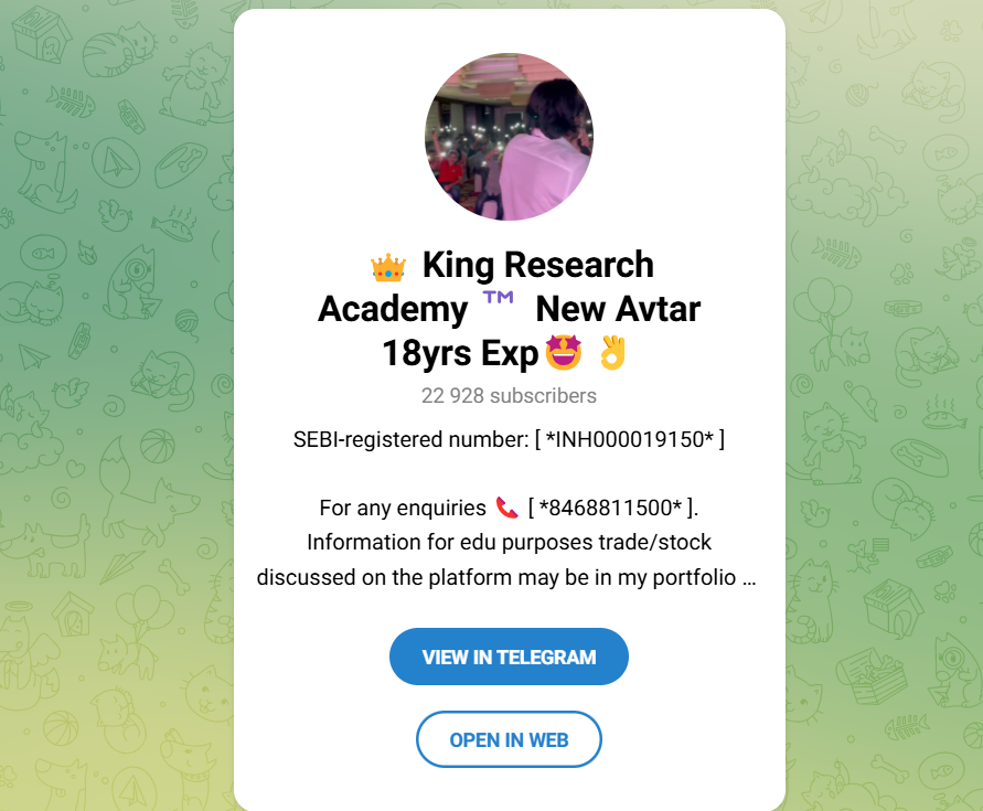 KING RESEARCH HARRY