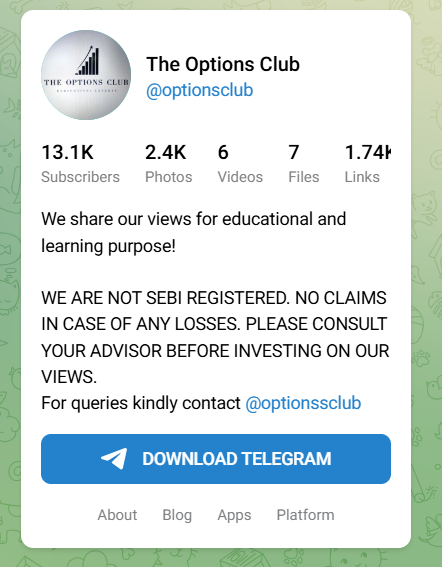 The Options Club Trading Telegram Channel