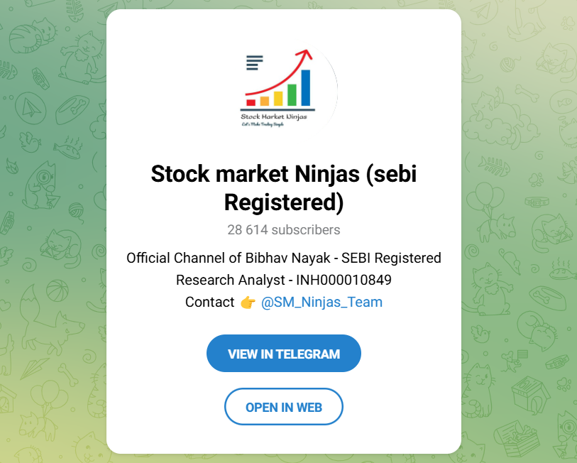 Stock Market Ninjas Options Trading Telegram Channel