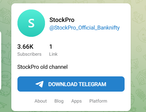StockPro Official Options Trading Telegram Channel