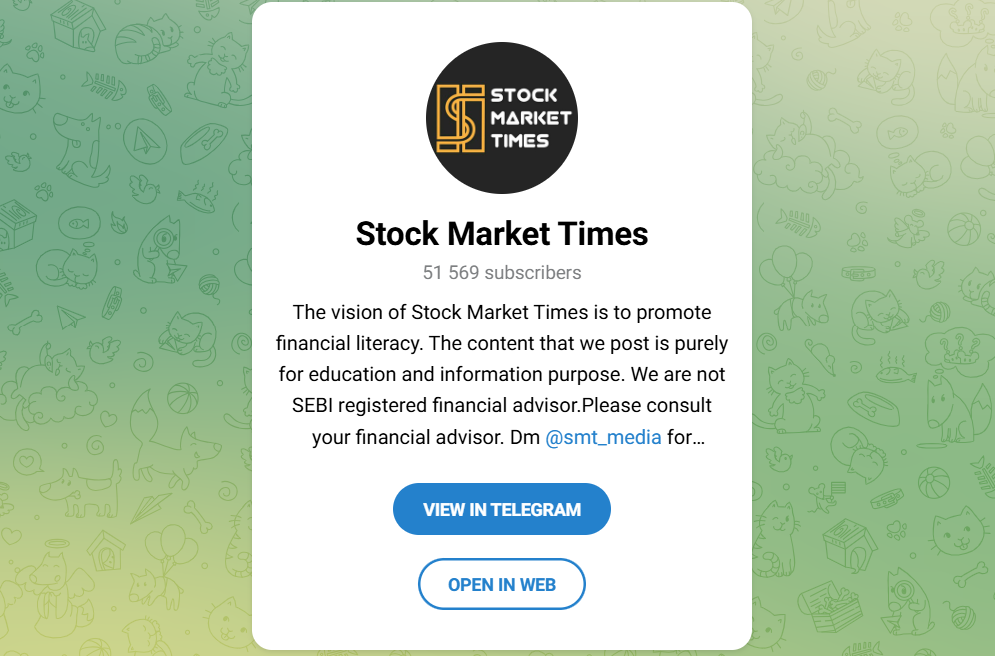 Telegram Channels for Stock Market